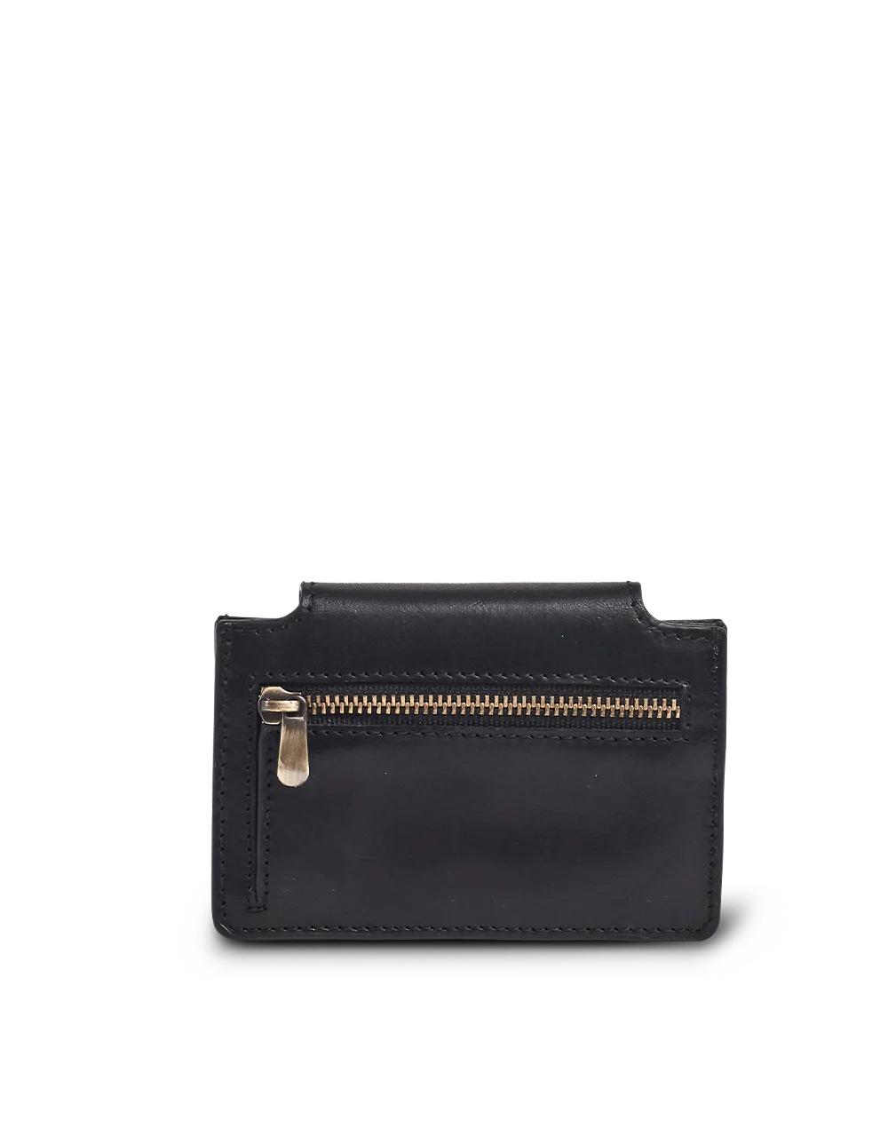 O My Bag Harmonica Wallet Classic Black Leder Münz-Portemonnaie unisex
